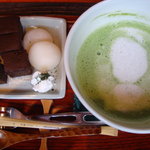 抹茶ラテセット♪        （by たろしゃん）
