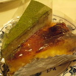 抹茶ケーキ・洋ナシのタルト        （by みっきぃ。）