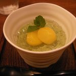 抹茶のゆるゆる杏仁豆腐        （by -Atsushi-）
