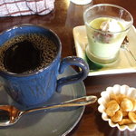 コーヒー＆抹茶プリン        （by ハルにーちゃん）