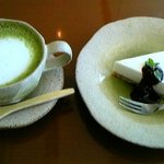 ﾚｱﾁｰｽﾞｹｰｷと抹茶ﾗﾃ♪        （by petil m）